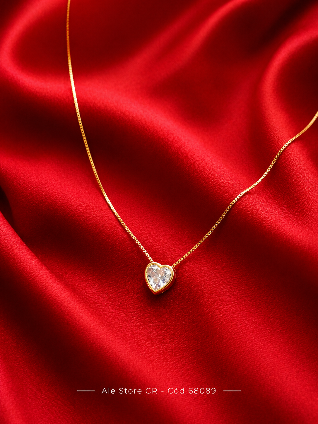 Collar Corazón Brillante