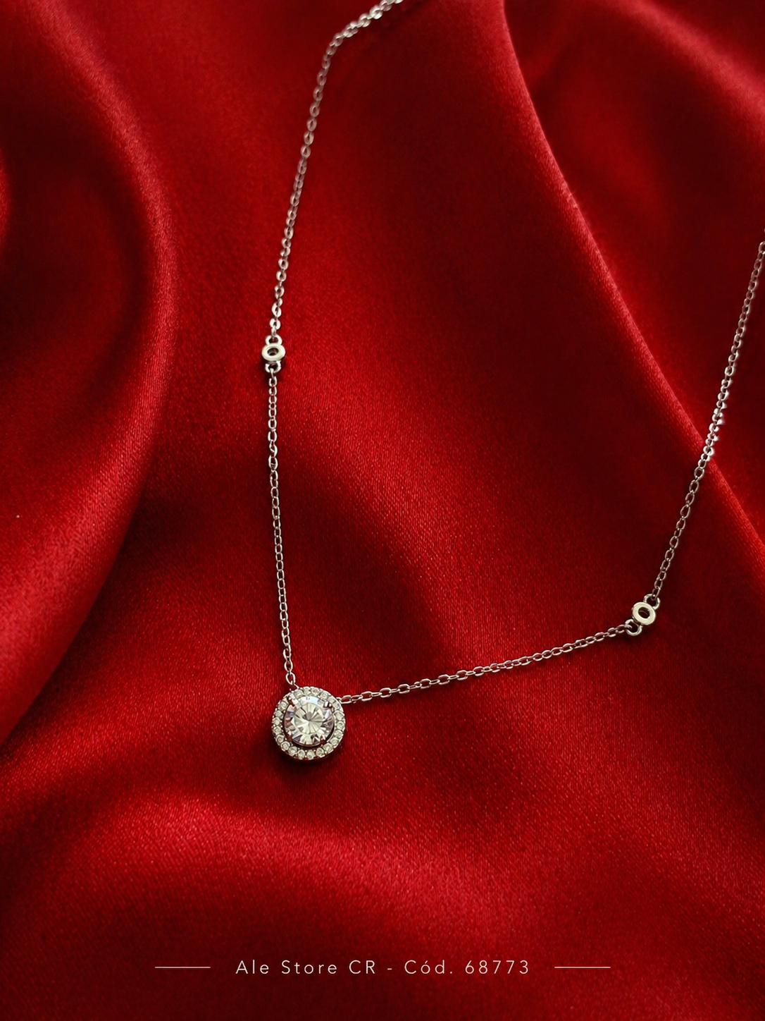 Collar Cristal Halo Brillante