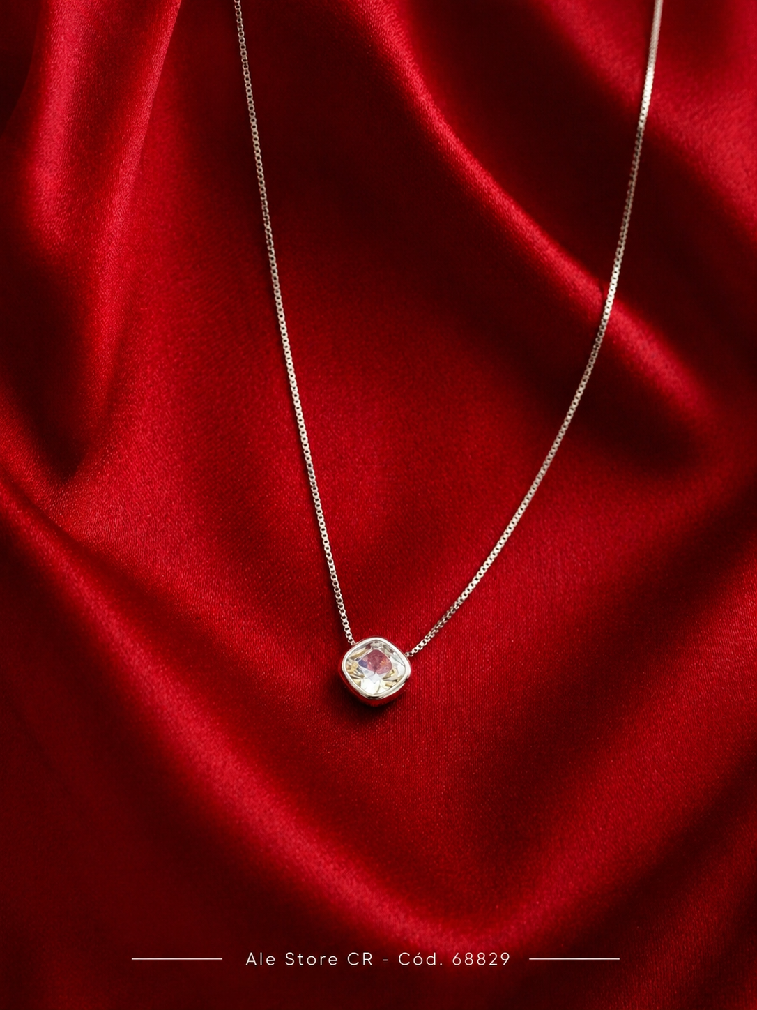 Collar Cristal Brillante Minimalista