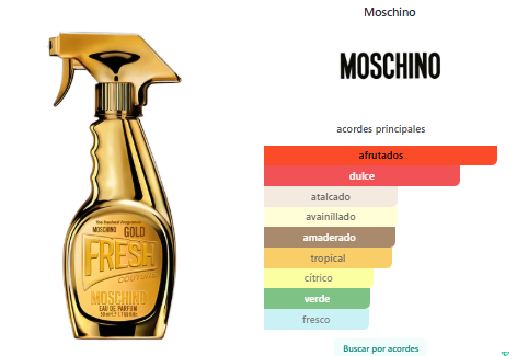 Moschino Gold Fresh Couture