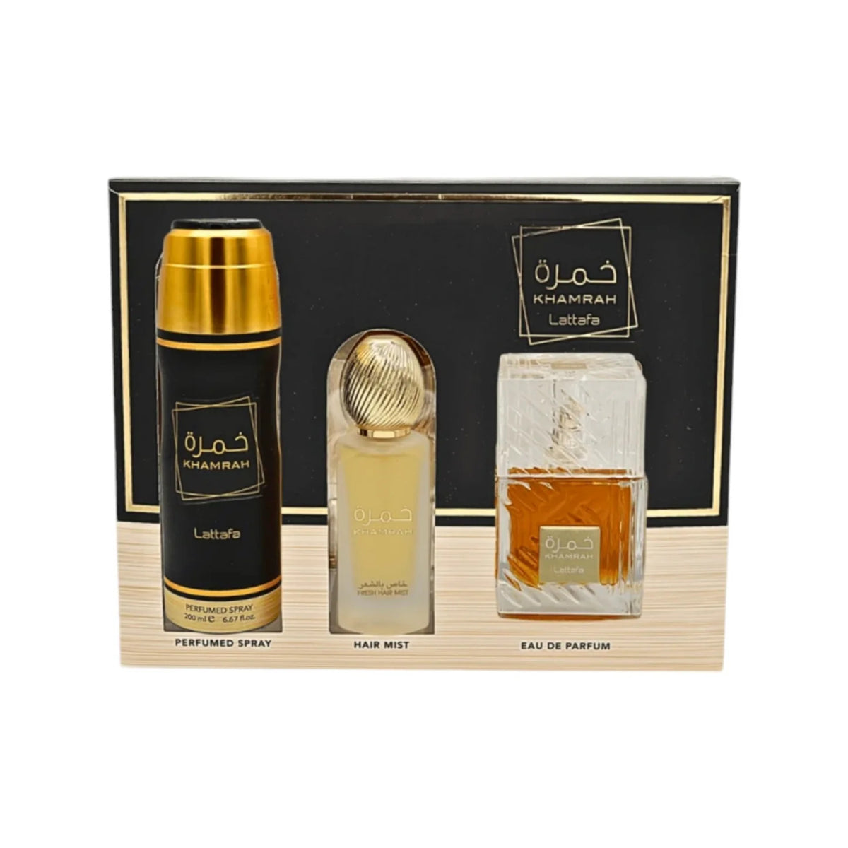 Set Lattafa Khamrah 3 Piezas