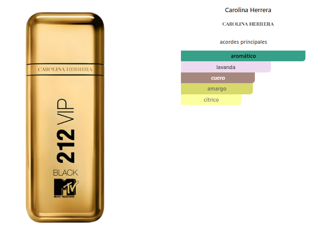 CAROLINA HERRERA 212 VIP Black MTV