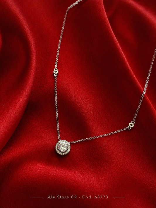 Collar Cristal Halo Brillante