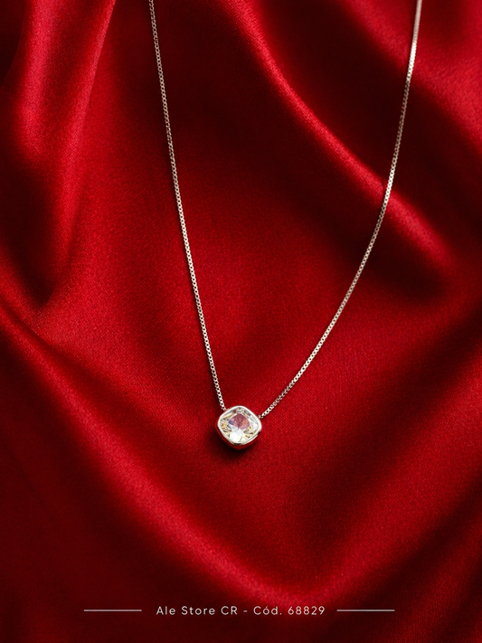 Collar Cristal Brillante Minimalista