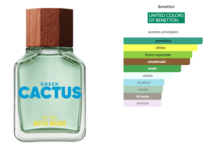 Benetton United Dreams Green Cactus For Him