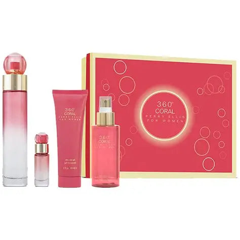 Set Perry Ellis 360 Coral 3 Piezas