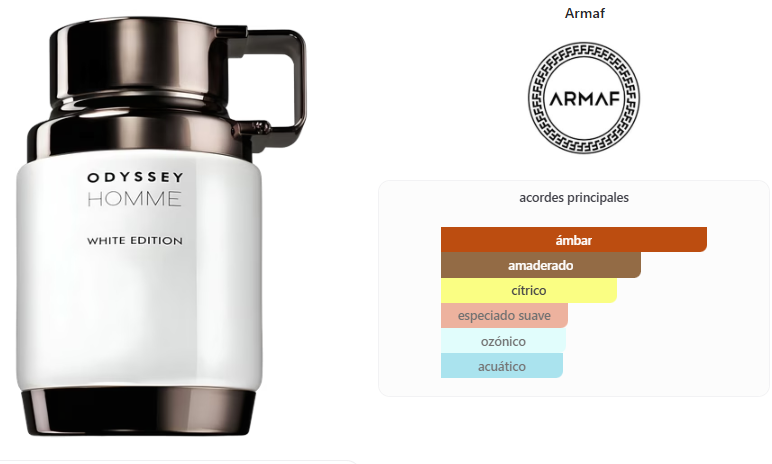 ARMAF Odyssey Homme Edición Blanca