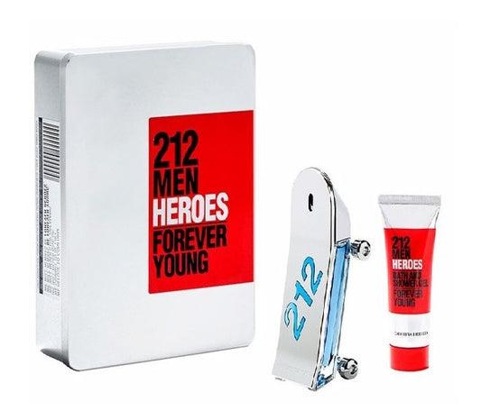 Set Carolina Herrera 212 Heroes Hombre 2 Piezas