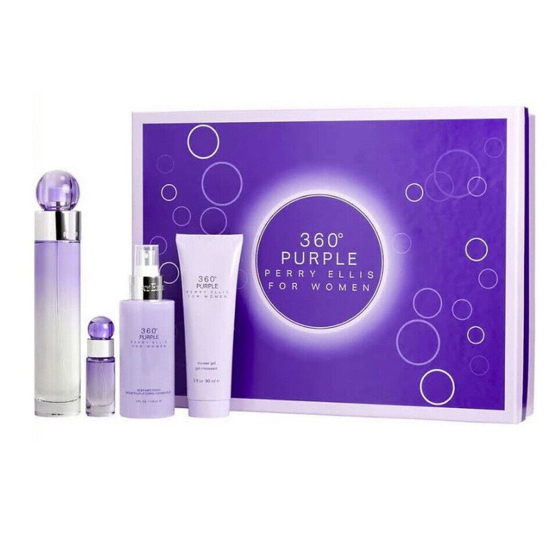 Set Perry Ellis 360 Purple 4 Piezas Nueva Edición